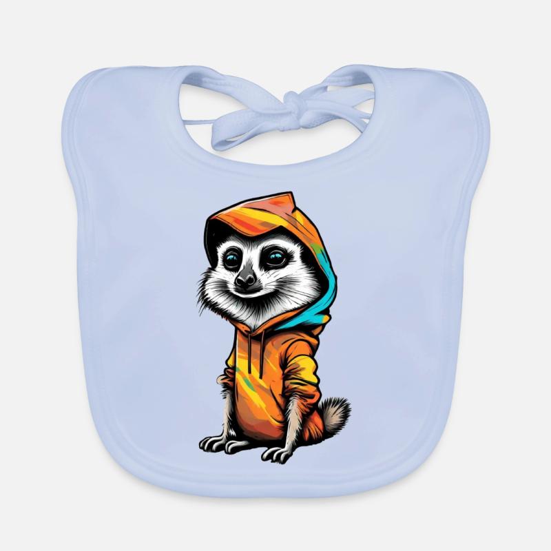 Drôle de suricate Bavoir bio Bébé