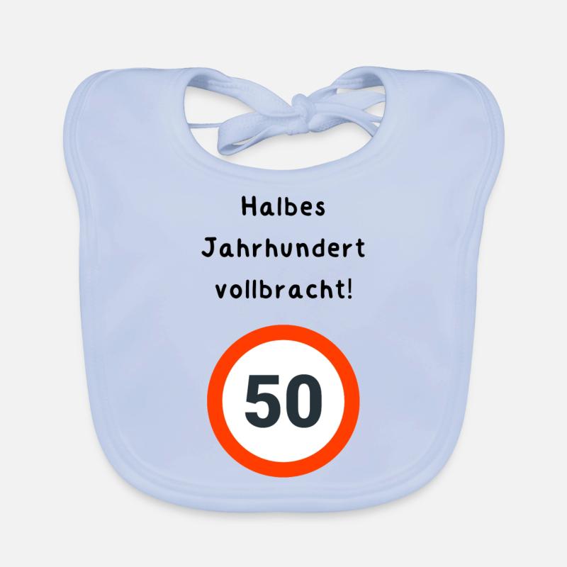 50 Geburtstag Baby Bio-Lätzchen