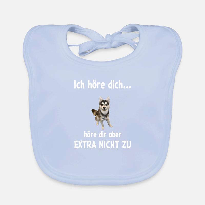Alaskan Klee Kai Hund - Alaskan Klee Kai Baby Bio-Lätzchen