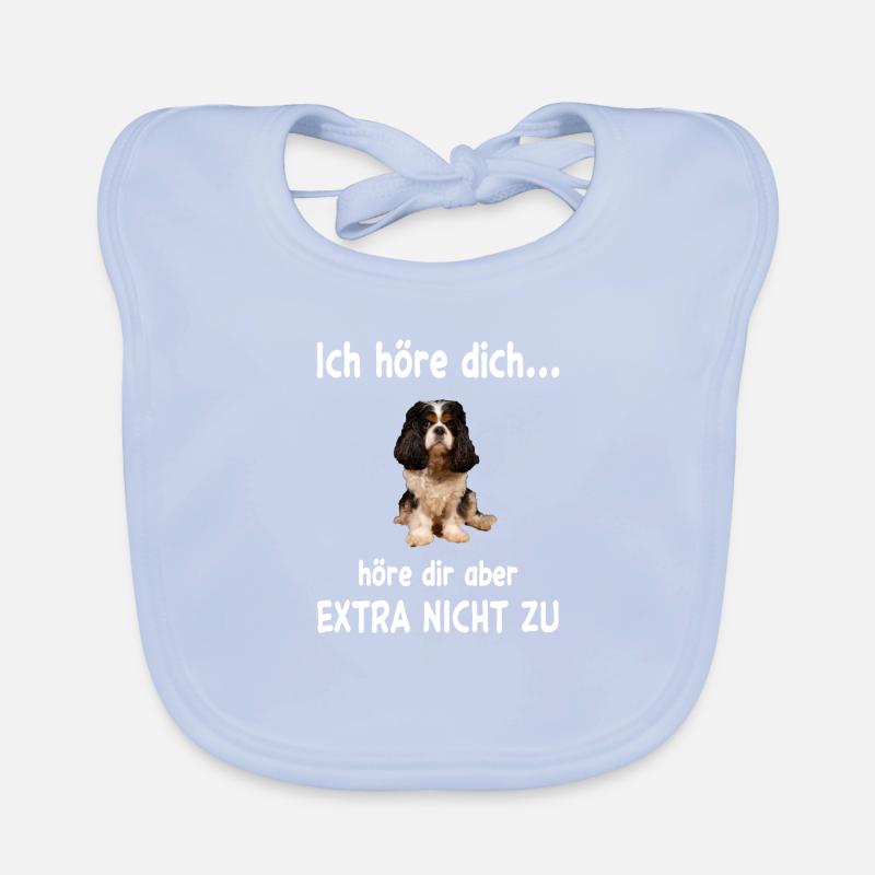 Cavalier King Charles Hund - Cavalier King Charles Baby Bio-Lätzchen