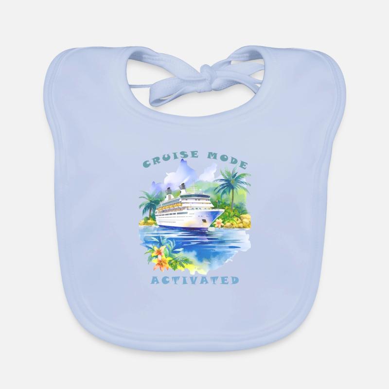 Mode croisière activé - Vacances en croisière Bavoir bio Bébé