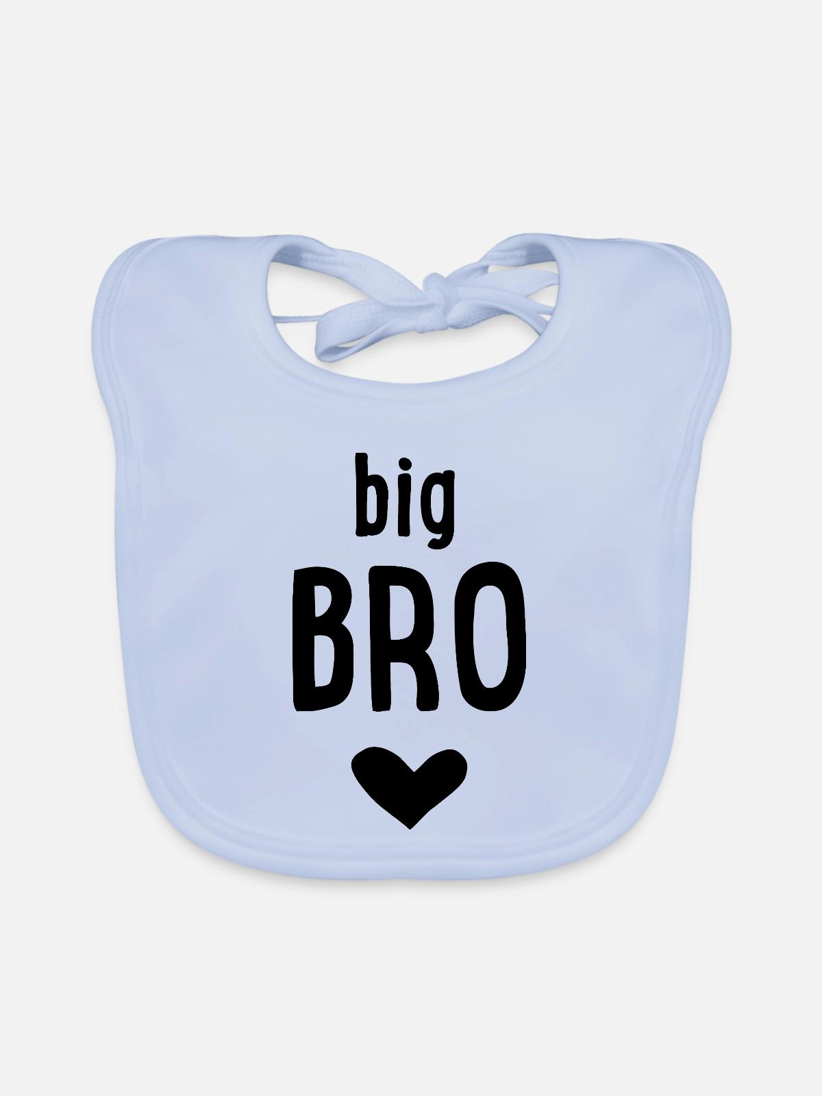 Big Bro - Baby Bio-Lätzchen - sky Blue - Vorne