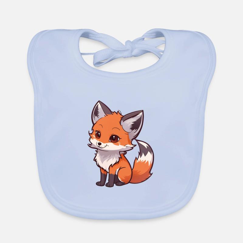 Total niedlicher Fuchs Baby Bio-Lätzchen