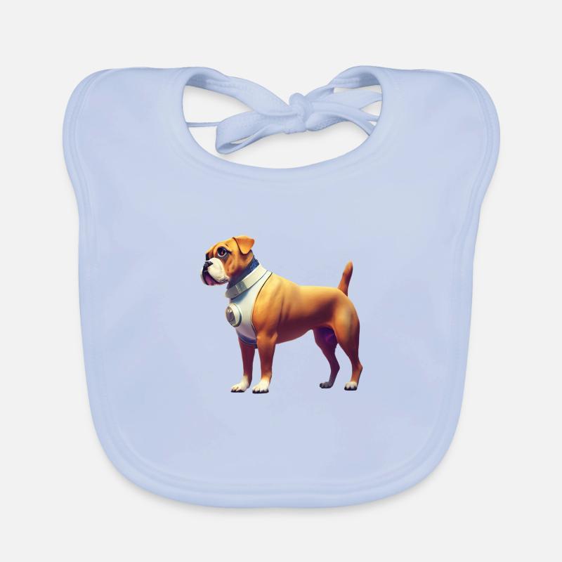 Deutscher Boxer Hund - Deutscher Boxer Baby Bio-Lätzchen