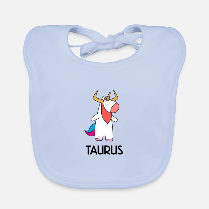 Sternzeichen Stier Taurus Sternbild Einhorn Baby Bio-Lätzchen