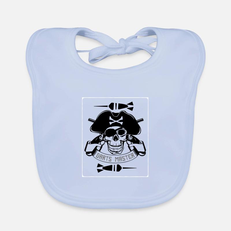 Darts master pirate Organic Baby Bibs