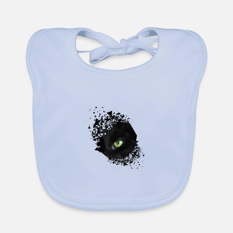 Oeil de chat chat chat propriétaire minou chaton Bavoir bio Bébé
