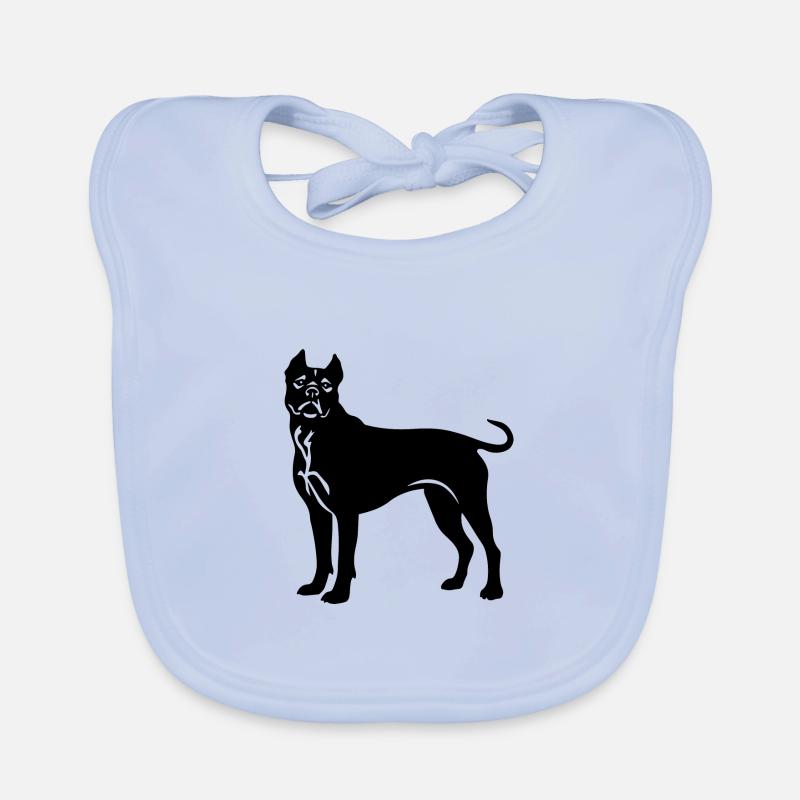 Pit Dog Terrier Organic Baby Bibs