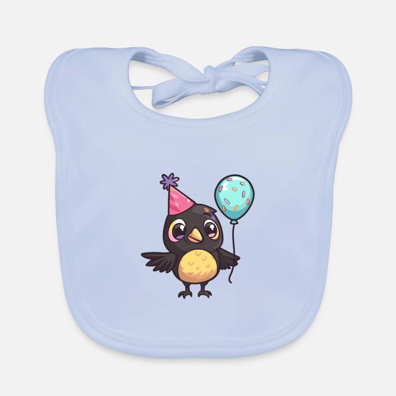 Corbeau Corbeau Anniversaire Bébé Bavoir bio Bébé