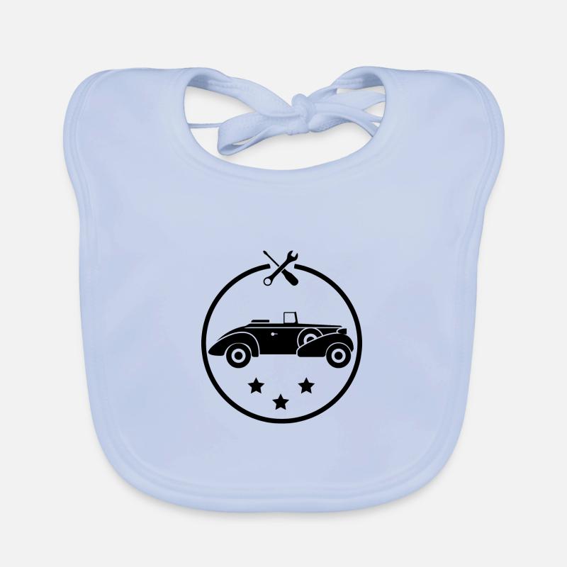 Oldtimer - Auto Nostalgisch Vehicles Organic Baby Bibs