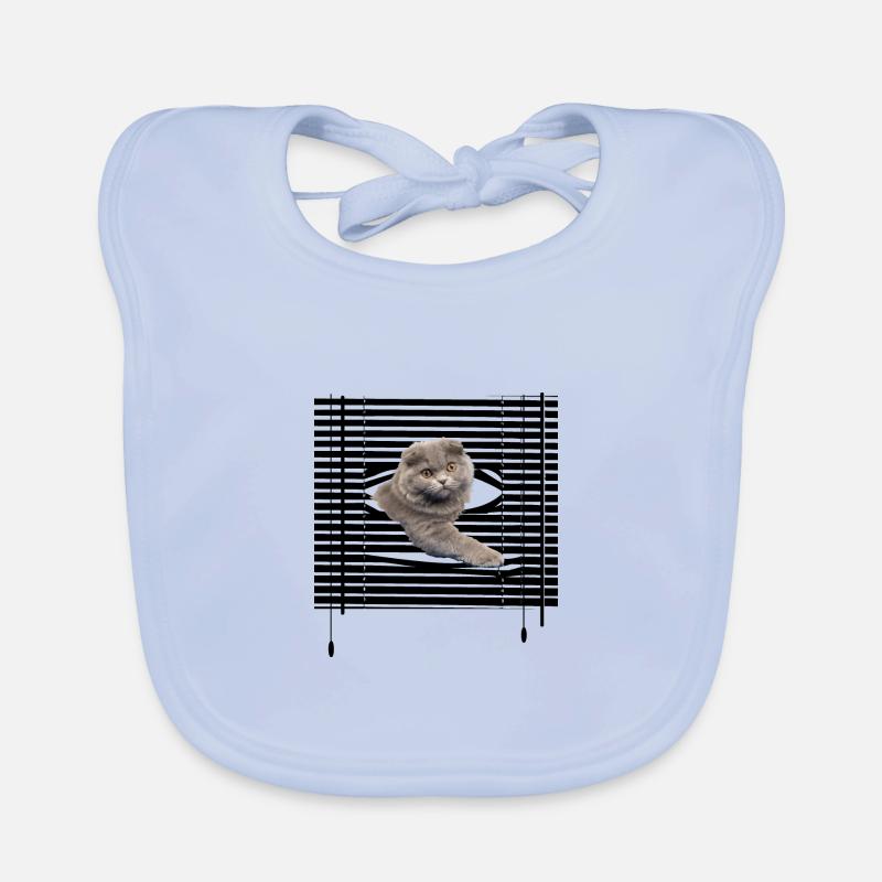 Mon chat s'évade Bavoir bio Bébé
