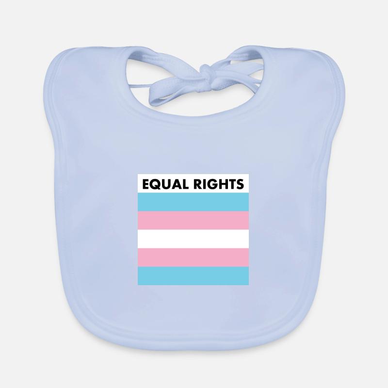 Equal rights - transgender flag - trans pride Organic Baby Bibs