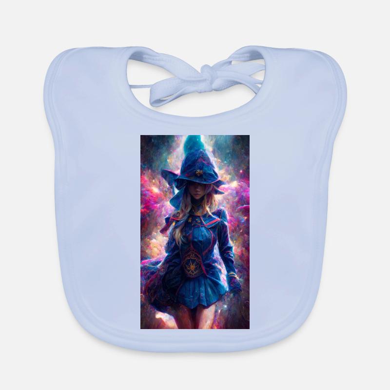 Sorcière bleu Bavoir bio Bébé