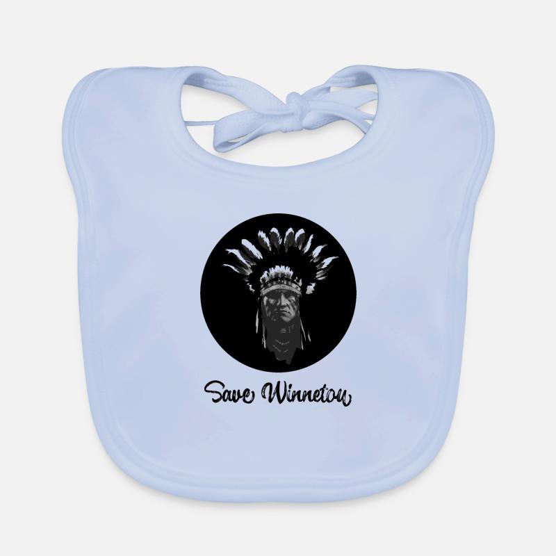 save winnetou,winnetou,indianer,graffiti,kreis, Baby Bio-Lätzchen