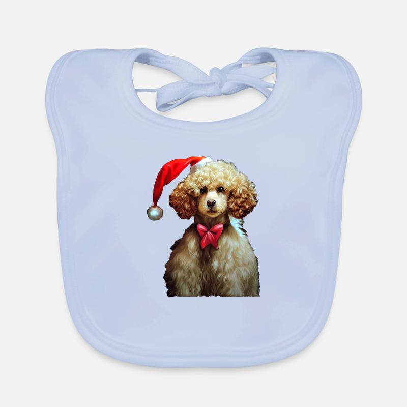 Caniche Noël Bavoir bio Bébé
