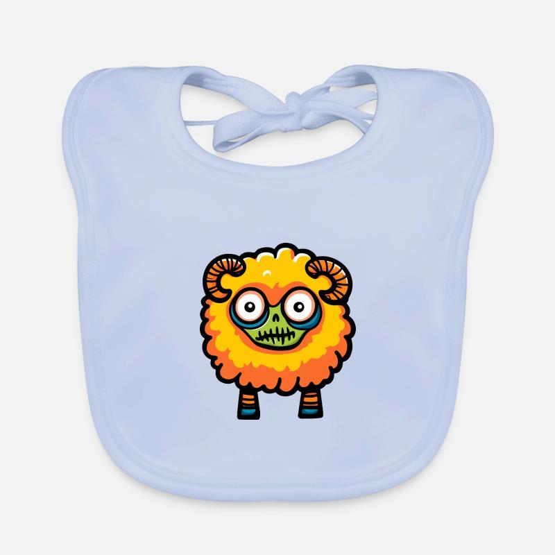Sheep Halloween Comic Organic Baby Bibs
