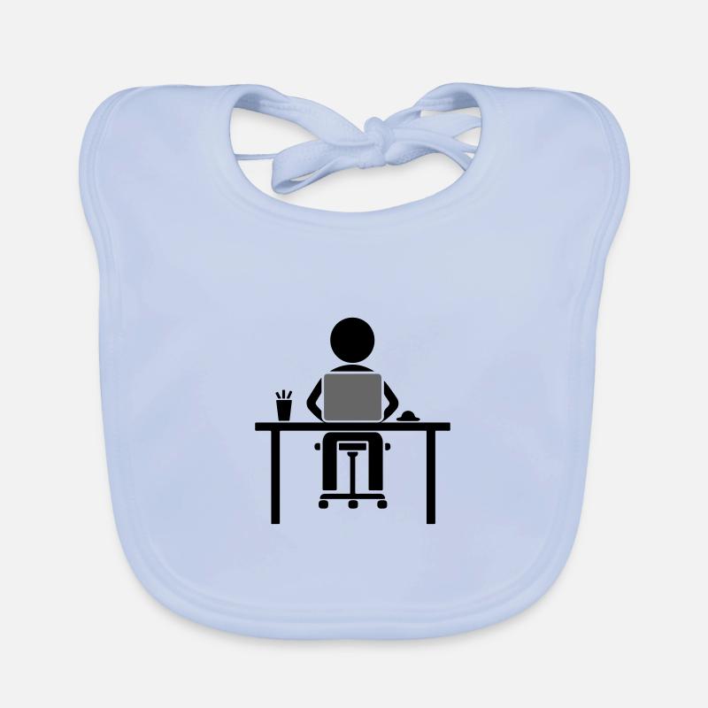 Worker Computer Learning Organic Baby Bibs