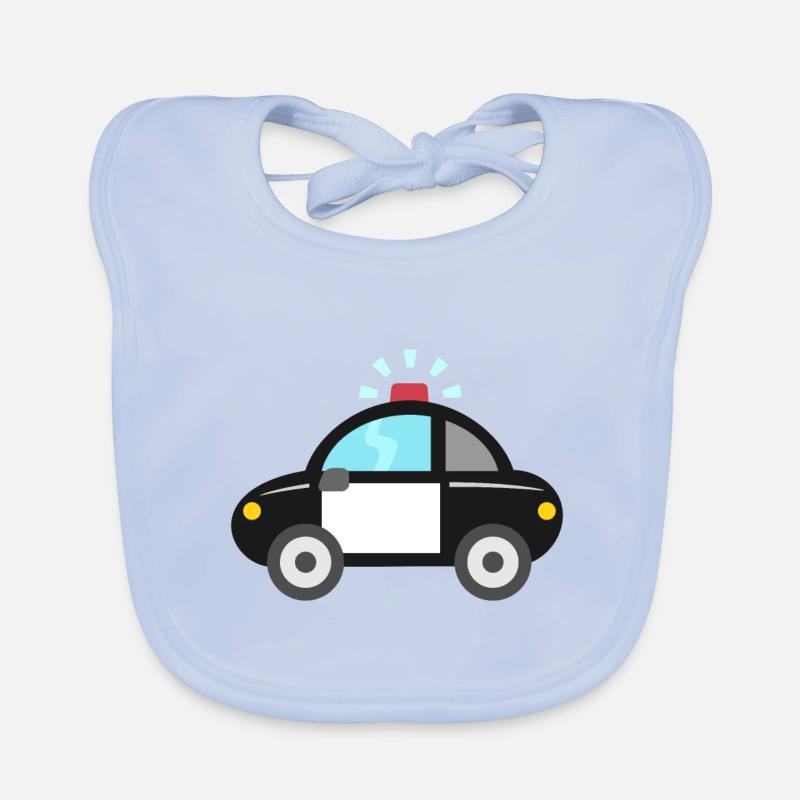Süßes Polizeiauto Baby Bio-Lätzchen