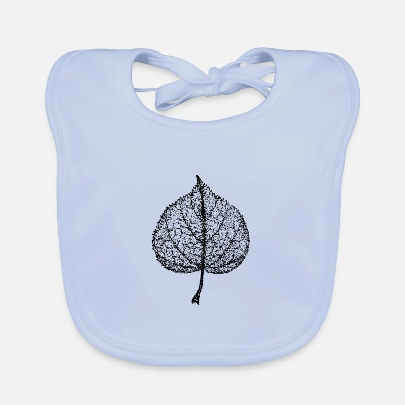 Lindenblatt - Bavoir bio Bébé - bleu ciel