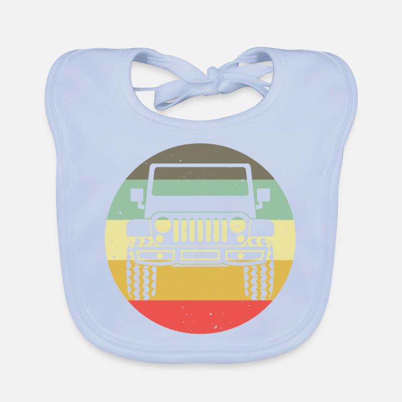 Off-road vehicle offroad 4wd 4x4 AWD 4wheeler gift Organic Baby Bibs