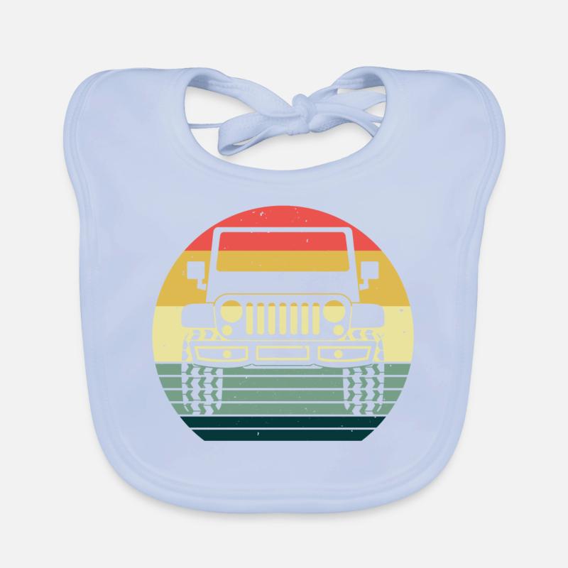 Off-road vehicle offroad 4wd 4x4 4wheeler gift AWD Organic Baby Bibs