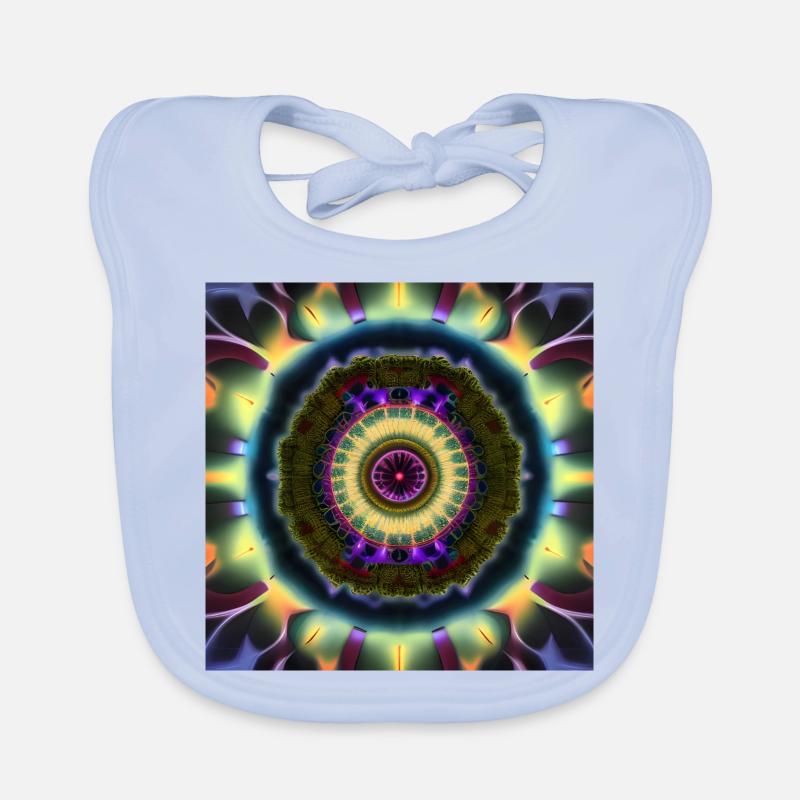 Mandelbrot Mandala en 3D Bavoir bio Bébé