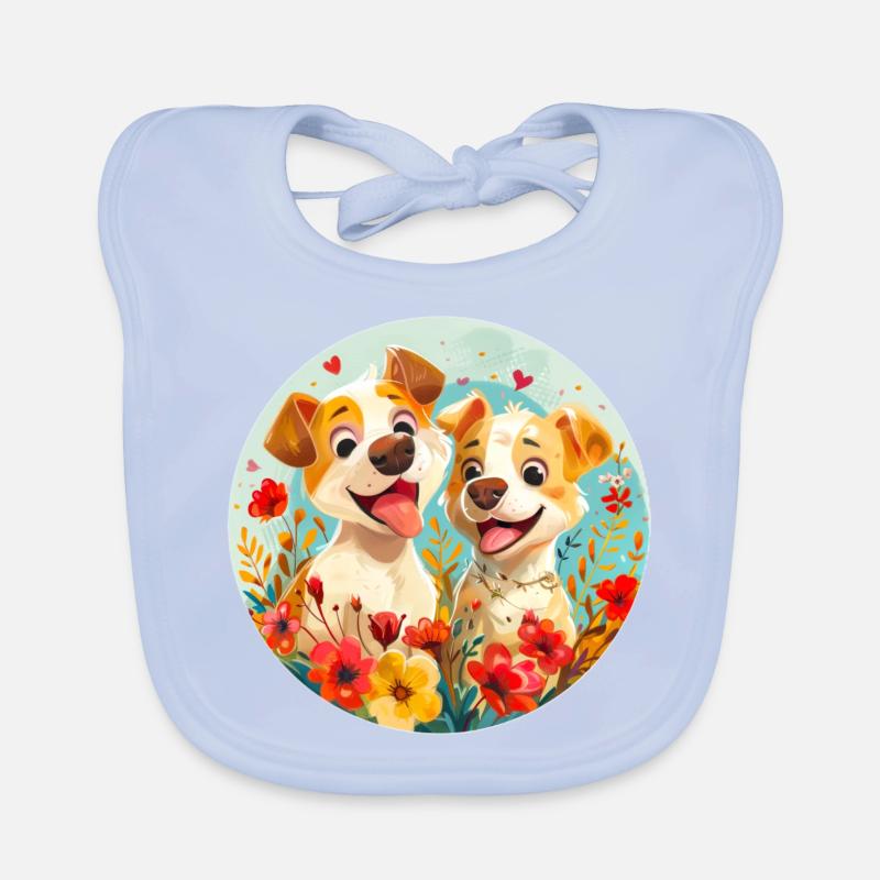 Chiens mignons Bavoir bio Bébé