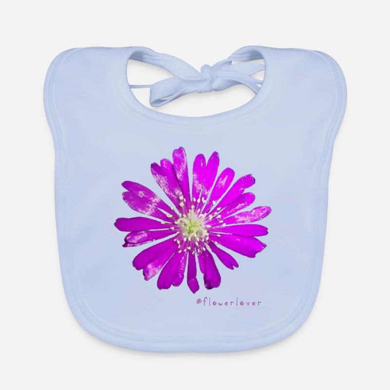 Amoureux des fleurs Nº 17 Bavoir bio Bébé