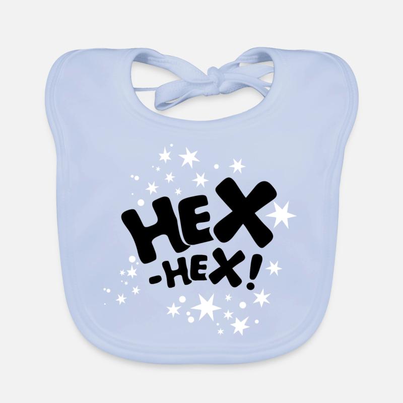Bibi Blocksberg HEX-HEX! Spruch mit Sternen Baby Bio-Lätzchen