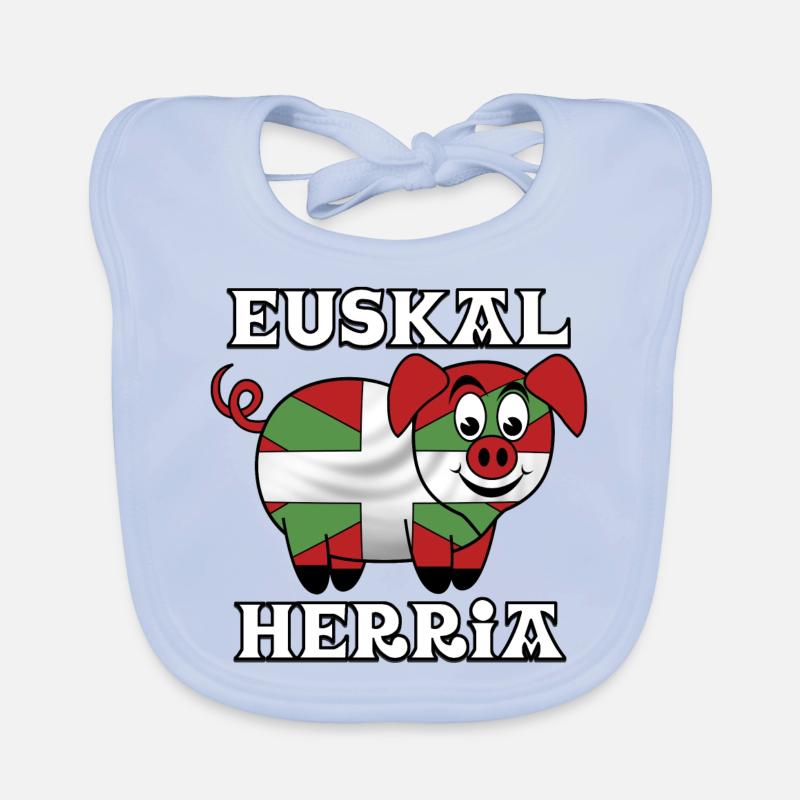 Cochon Basque Bavoir bio Bébé