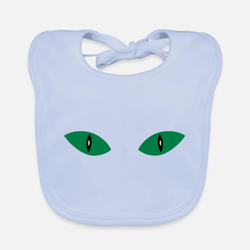 ★ Couleurs de conception modifiables ★ Deux yeux de chat Bavoir bio Bébé