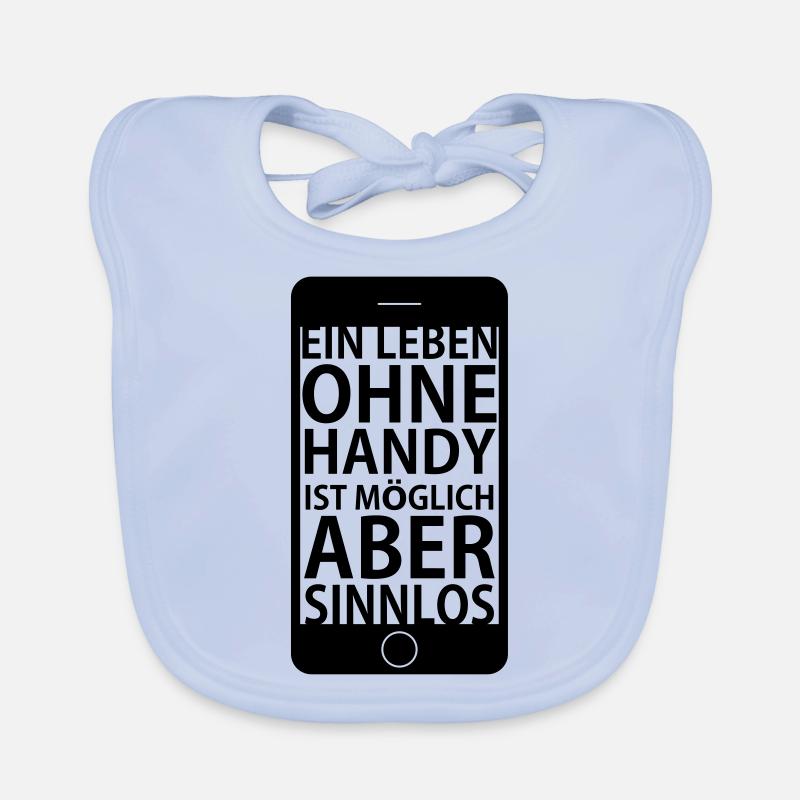 Ein Leben ohne Handy Baby Bio-Lätzchen