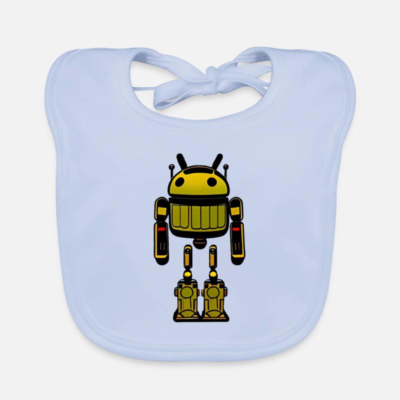 Android bin robot Organic Baby Bibs