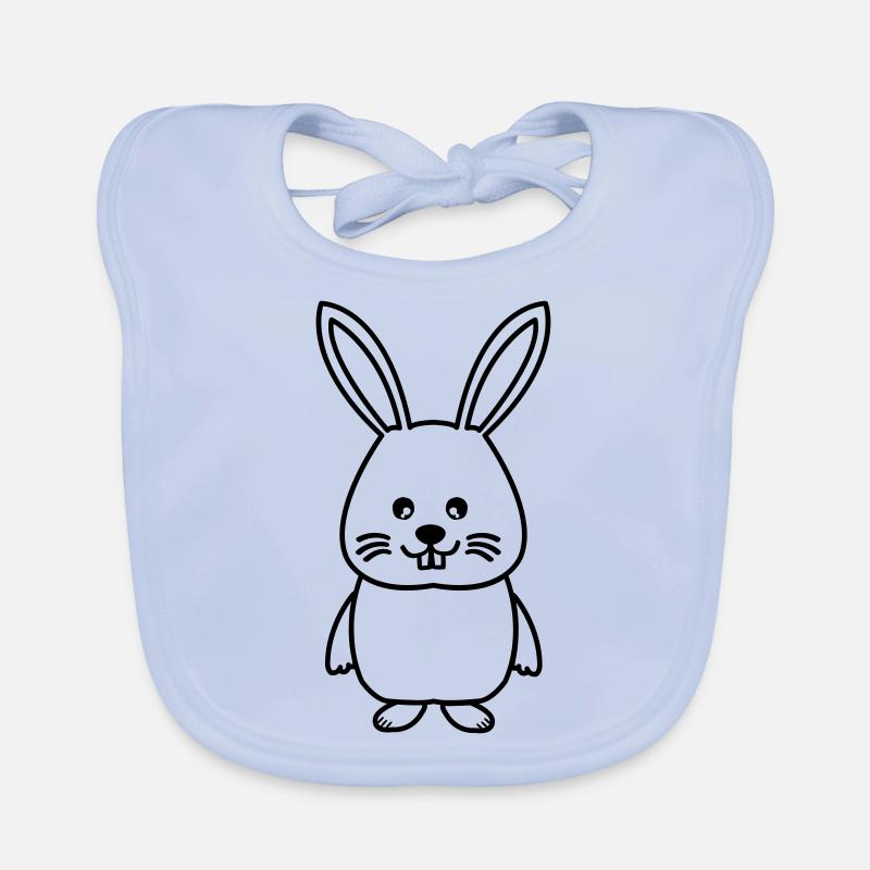 hase comic Baby Bio-Lätzchen