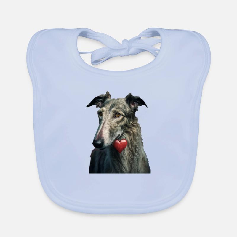 Lurcher Saint-Valentin Bavoir bio Bébé