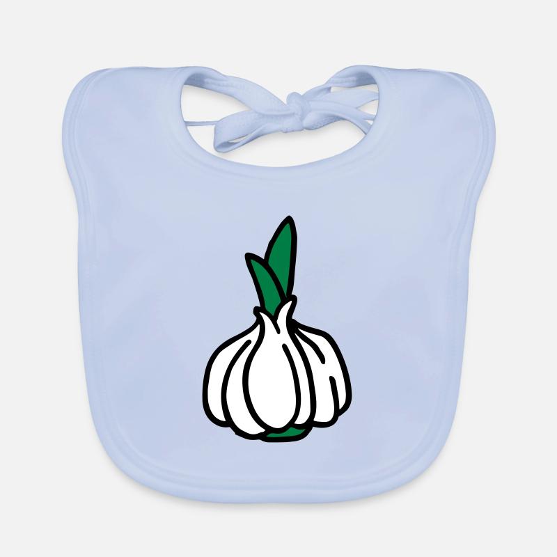Knoblauch Garlic Ail Aglio Organic Baby Bibs