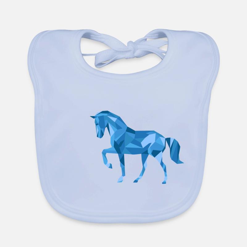 Polygone de cheval Bavoir bio Bébé