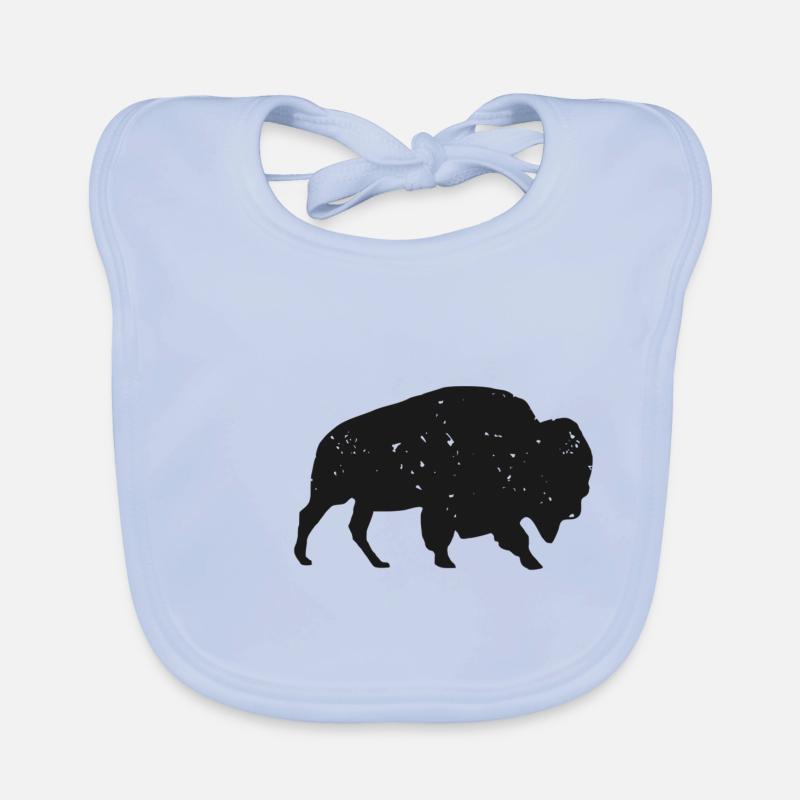 Bison - Baby Bio-Lätzchen - sky Blue