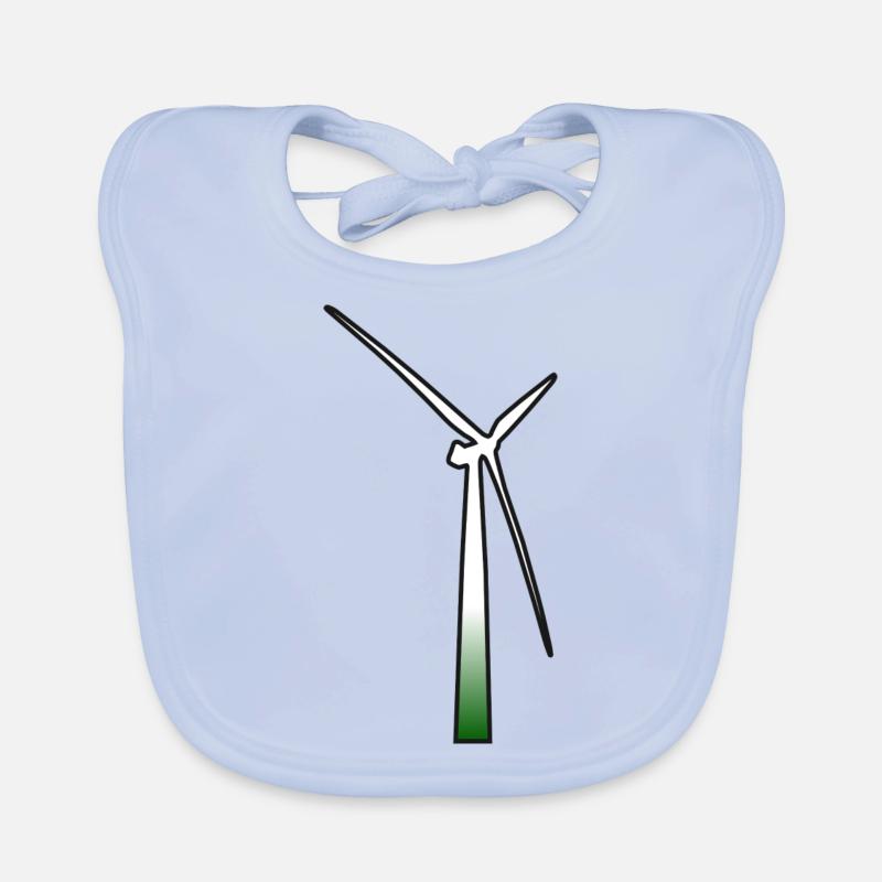 éolienne muehle éolienne moulin à vent windrad11 Bavoir bio Bébé