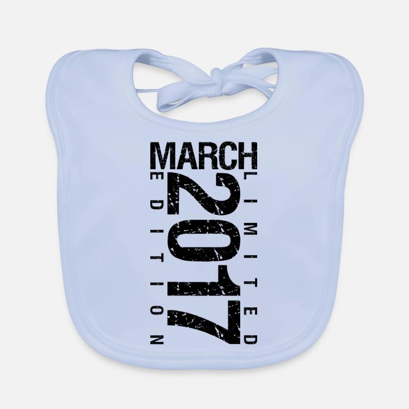 Anniversaire Mars 2017 Mars né en Mars Bavoir bio Bébé