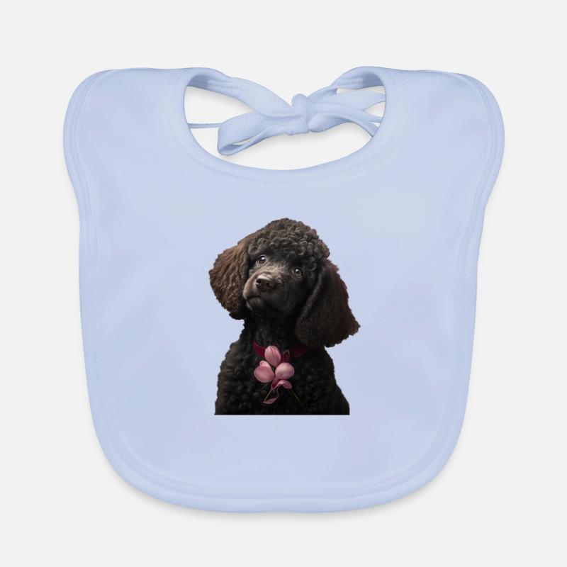 Caniche Saint-Valentin Bavoir bio Bébé