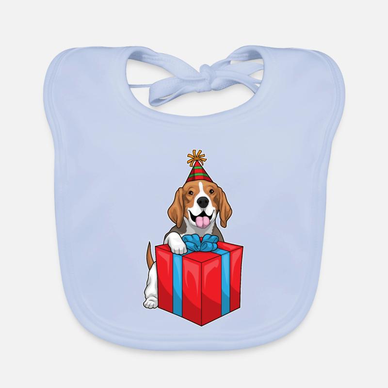Beagle Birthday Package Organic Baby Bibs
