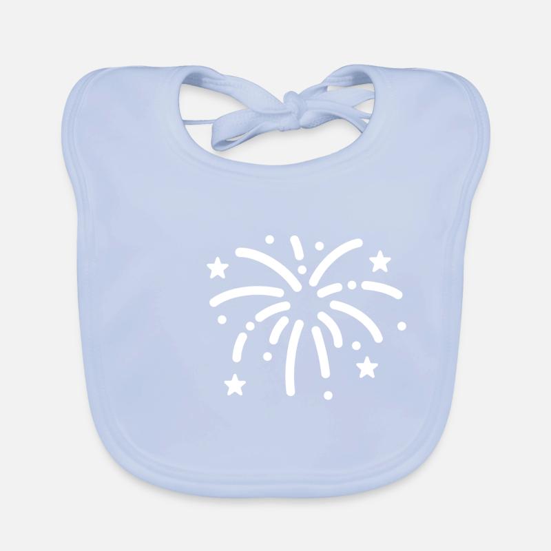 Fireworks Organic Baby Bibs