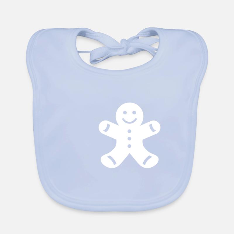 Gingerbread man Organic Baby Bibs
