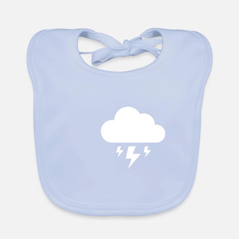 thunderstorm Organic Baby Bibs