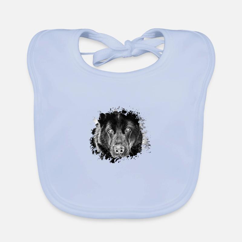 German shepherd Organic Baby Bibs