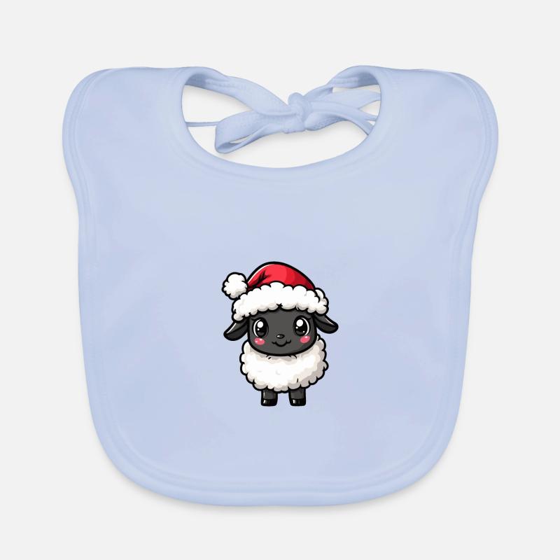 Mouton Noël Mignon Bavoir bio Bébé