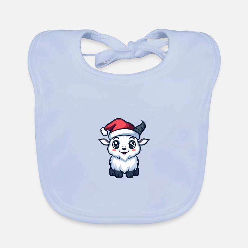 Bergziege Weihnachten Niedlich Baby Bio-Lätzchen