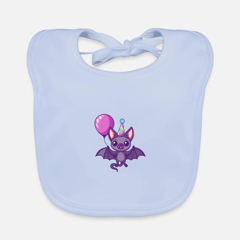 Bat Birthday Baby Organic Baby Bibs