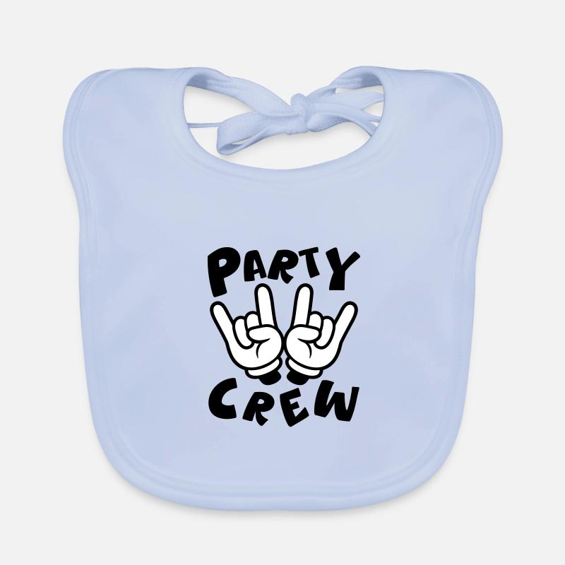 Fête Crew Main Drôle Bavoir bio Bébé